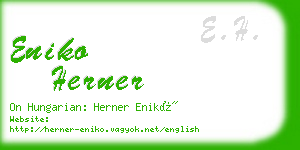 eniko herner business card